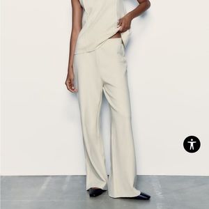 Zara Basic Soft wide leg pants - NWT from Barcelona flagship store